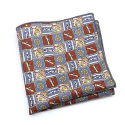 Vintage Fashion Hankerchief Scarves For Man Hankies Men's Pocket Square Handkerchiefs Printing Striped Plaid Snot Rag 26*26cm