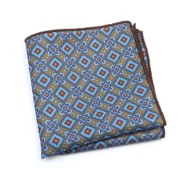 Vintage Fashion Hankerchief Scarves For Man Hankies Men's Pocket Square Handkerchiefs Printing Striped Plaid Snot Rag 26*26cm