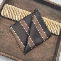 23cm Men's Brown Pocket Square Coffee Color Paisley Striped Handkerchief Suit Formal Dress Accessories Wedding Party Gift Hanky