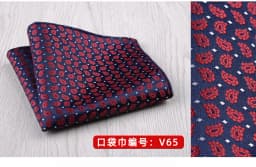 23*23CM Luxury Men's Handkerchief Polka Dot Striped Floral Hankies Polyester Hanky Business Pocket Square Chest Towel Wedding