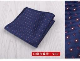 23*23CM Luxury Men's Handkerchief Polka Dot Striped Floral Hankies Polyester Hanky Business Pocket Square Chest Towel Wedding