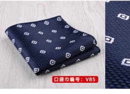 23*23CM Luxury Men's Handkerchief Polka Dot Striped Floral Hankies Polyester Hanky Business Pocket Square Chest Towel Wedding