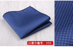 23*23CM Luxury Men's Handkerchief Polka Dot Striped Floral Hankies Polyester Hanky Business Pocket Square Chest Towel Wedding