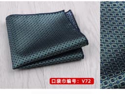 23*23CM Luxury Men's Handkerchief Polka Dot Striped Floral Hankies Polyester Hanky Business Pocket Square Chest Towel Wedding
