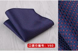 23*23CM Luxury Men's Handkerchief Polka Dot Striped Floral Hankies Polyester Hanky Business Pocket Square Chest Towel Wedding