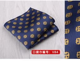 23*23CM Luxury Men's Handkerchief Polka Dot Striped Floral Hankies Polyester Hanky Business Pocket Square Chest Towel Wedding