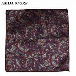 Luxury Design Floral Handkerchiefs Paisley Pattern Pocket Square Ployester Men's Handkerchief For Business Wedding Party Gifts