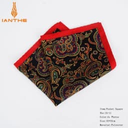 New Fashion Men Handkerchief Pocket Square Popular 32 X 32CM Large Man Paisley Dot Chest Hankies For Wedding Men's Suits Hanky