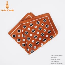 New Fashion Men Handkerchief Pocket Square Popular 32 X 32CM Large Man Paisley Dot Chest Hankies For Wedding Men's Suits Hanky