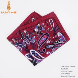 New Fashion Men Handkerchief Pocket Square Popular 32 X 32CM Large Man Paisley Dot Chest Hankies For Wedding Men's Suits Hanky