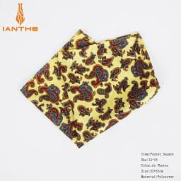 New Fashion Men Handkerchief Pocket Square Popular 32 X 32CM Large Man Paisley Dot Chest Hankies For Wedding Men's Suits Hanky