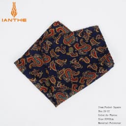 New Fashion Men Handkerchief Pocket Square Popular 32 X 32CM Large Man Paisley Dot Chest Hankies For Wedding Men's Suits Hanky