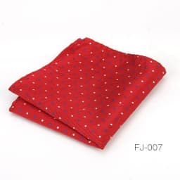 Fashion Polka Dot Paisley Mens Pocket Square Polyester Woven Navy Handkerchief Formal Dress Business Scarf Suit Tie Accessories