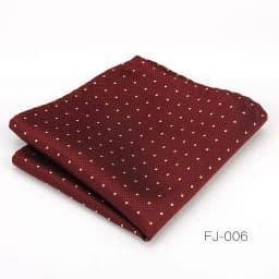 Fashion Polka Dot Paisley Mens Pocket Square Polyester Woven Navy Handkerchief Formal Dress Business Scarf Suit Tie Accessories