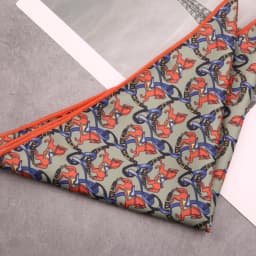 Men's Suit Pocket Square Hongkang Street Style Casual Chest Towel Brown Printed Handkerchief Formal Business Suit Accessories