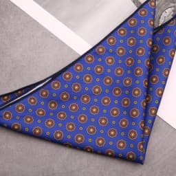 Men's Suit Pocket Square Hongkang Street Style Casual Chest Towel Brown Printed Handkerchief Formal Business Suit Accessories