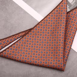 Men's Suit Pocket Square Hongkang Street Style Casual Chest Towel Brown Printed Handkerchief Formal Business Suit Accessories