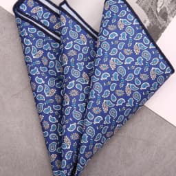 Men's Suit Pocket Square Hongkang Street Style Casual Chest Towel Brown Printed Handkerchief Formal Business Suit Accessories