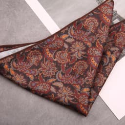 Men's Suit Pocket Square Hongkang Street Style Casual Chest Towel Brown Printed Handkerchief Formal Business Suit Accessories