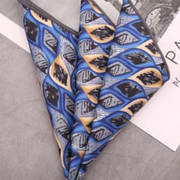 Men's Suit Pocket Square Hongkang Street Style Casual Chest Towel Brown Printed Handkerchief Formal Business Suit Accessories