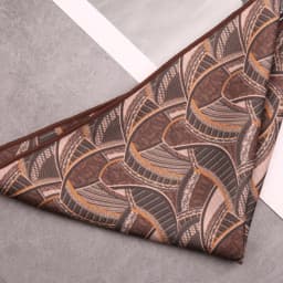 Men's Suit Pocket Square Hongkang Street Style Casual Chest Towel Brown Printed Handkerchief Formal Business Suit Accessories