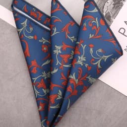 Men's Suit Pocket Square Hongkang Street Style Casual Chest Towel Brown Printed Handkerchief Formal Business Suit Accessories