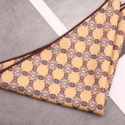 Men's Suit Pocket Square Hongkang Street Style Casual Chest Towel Brown Printed Handkerchief Formal Business Suit Accessories