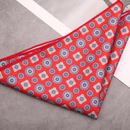 Men's Suit Pocket Square Hongkang Street Style Casual Chest Towel Brown Printed Handkerchief Formal Business Suit Accessories