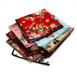 Men's Suits Linen Handkerchiefs Woven Floral Printing Pocket Square Hankies Men's Business Casual Square Pockets Hanky Towel