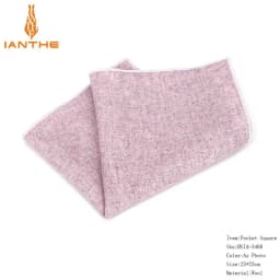 High Quality Hankerchief Scarves Vintage Wool Hankies Men's Pocket Square Handkerchiefs Striped Solid Pocket Hanky 23*23cm