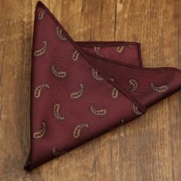 2026 Fashion Mens 23cm Pocket Square Luxury Polyester Handkerchief Colorful Brown Paisley Hanky Wedding Groom Suits Accessories