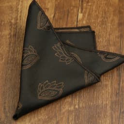 2026 Fashion Mens 23cm Pocket Square Luxury Polyester Handkerchief Colorful Brown Paisley Hanky Wedding Groom Suits Accessories