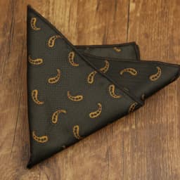 2026 Fashion Mens 23cm Pocket Square Luxury Polyester Handkerchief Colorful Brown Paisley Hanky Wedding Groom Suits Accessories