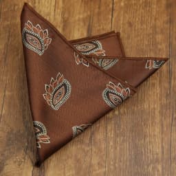 2026 Fashion Mens 23cm Pocket Square Luxury Polyester Handkerchief Colorful Brown Paisley Hanky Wedding Groom Suits Accessories