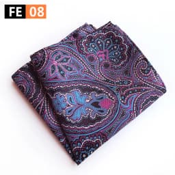 Mens Hanky Pocket Squared Handkerchief Hankerchief Flower Paisley Floral Wedding Party Gift Accessory
