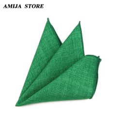 27Colors Solid Cotton Handkerchief For Man Shirt Accessories Orange Coral Wedding Party Daily Suit Pocket Square Chest Towel Gif