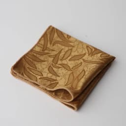 23CM Polyester Solid Color Brown Pocket Square Mens Vintage Floral Pattern White Handkerchif Tuxedo Suit Accessories Towel Hanky