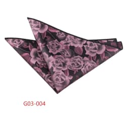 Trendy Brown Pocket Square Men Fashion Navy Flower Striped Handkerchief Small Scarf Wedding Party Suit Accessories Elegant Hanky