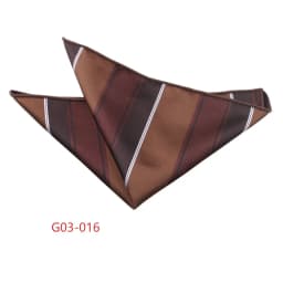 Trendy Brown Pocket Square Men Fashion Navy Flower Striped Handkerchief Small Scarf Wedding Party Suit Accessories Elegant Hanky