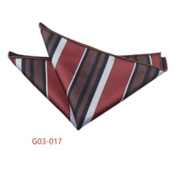 Trendy Brown Pocket Square Men Fashion Navy Flower Striped Handkerchief Small Scarf Wedding Party Suit Accessories Elegant Hanky