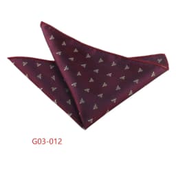 Trendy Brown Pocket Square Men Fashion Navy Flower Striped Handkerchief Small Scarf Wedding Party Suit Accessories Elegant Hanky