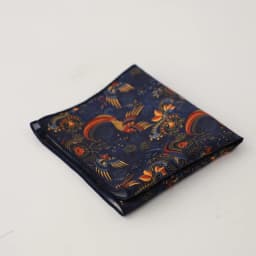 Hongkong Street Style Flower Dots Printed Pocket Square Men Adult Brown Navy Animal Handkerchief Towel Formal Suit Tuxedo Hanky