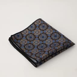 Hongkong Street Style Flower Dots Printed Pocket Square Men Adult Brown Navy Animal Handkerchief Towel Formal Suit Tuxedo Hanky