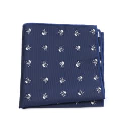New Design 26*26CM Hankerchief Men's Pocket Square Blue Red Black Skull Hanky Suit Men's Business Wedding Party Chest Towel Snot