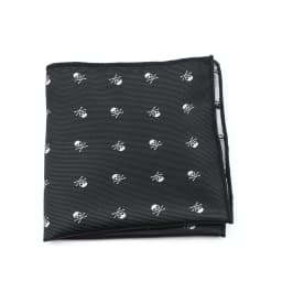 New Design 26*26CM Hankerchief Men's Pocket Square Blue Red Black Skull Hanky Suit Men's Business Wedding Party Chest Towel Snot
