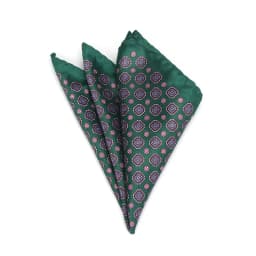 Men's Brand Handkerchief Vintage Geometric Pocket Square Soft Hankies Wedding Party Business Silk Colorful Chest Towel Gift Navy