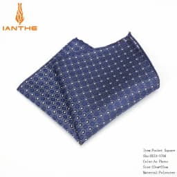 Luxury Men's Handkerchief Polka Dot Floral Wowen Jacquard Hankies Polyester Hanky Business Pocket Square Chest Towel 23*23CM