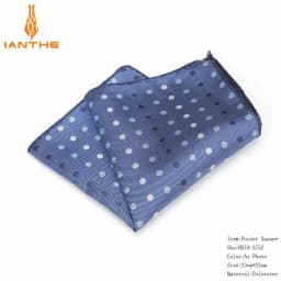 Luxury Men's Handkerchief Polka Dot Floral Wowen Jacquard Hankies Polyester Hanky Business Pocket Square Chest Towel 23*23CM