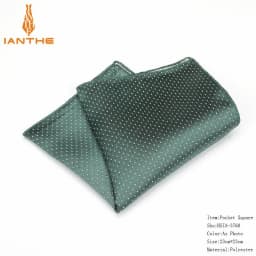 Luxury Men's Handkerchief Polka Dot Floral Wowen Jacquard Hankies Polyester Hanky Business Pocket Square Chest Towel 23*23CM