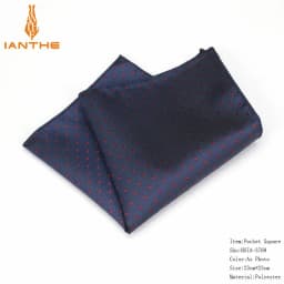 Luxury Men's Handkerchief Polka Dot Floral Wowen Jacquard Hankies Polyester Hanky Business Pocket Square Chest Towel 23*23CM